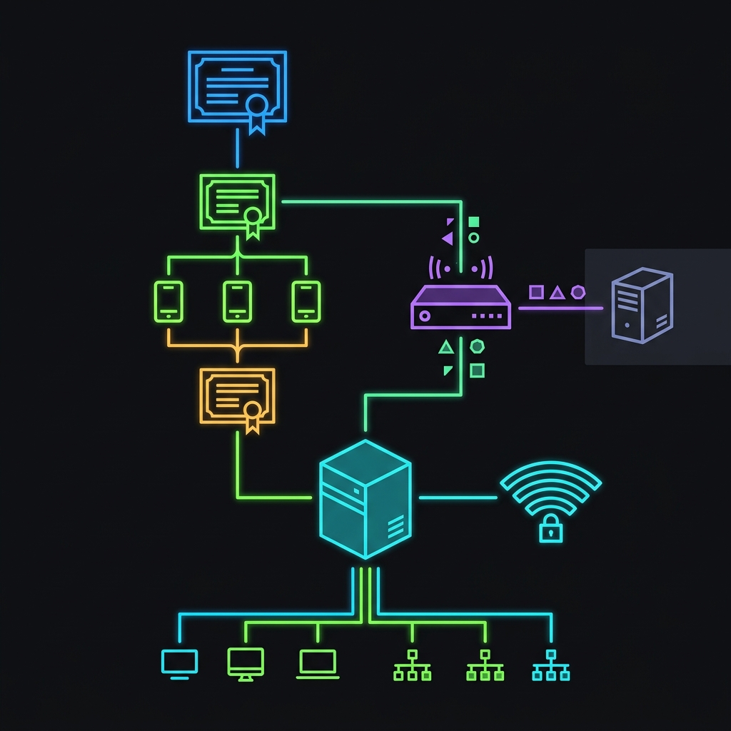 Artwork for Cloud PKI to EAP-TLS Wi-Fi with Intune and FortiGate